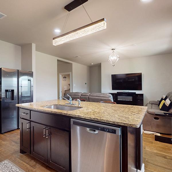 Open kitchen concept